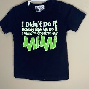 Black and Green Kids T-Shirt